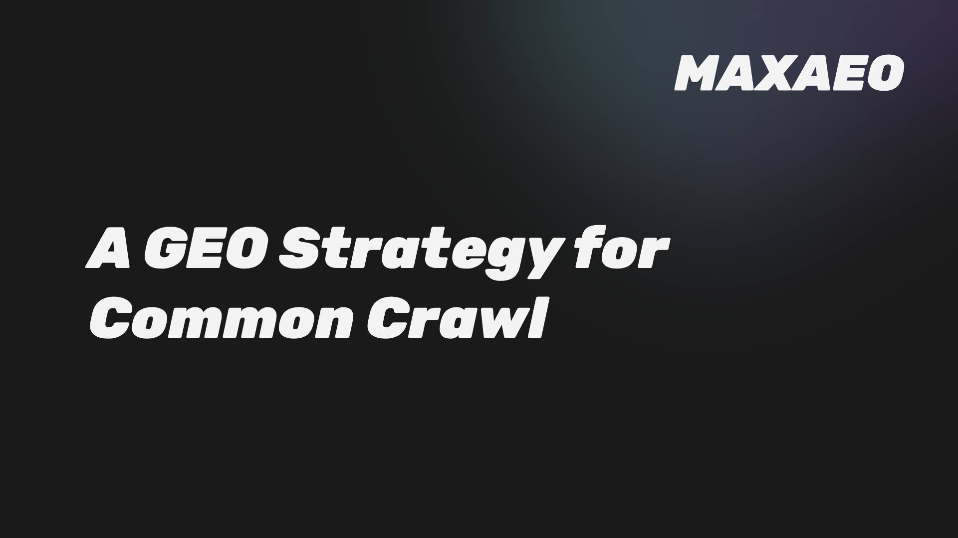 Common Crawl: A B2B Leader's Guide to Long-Term AI Influence