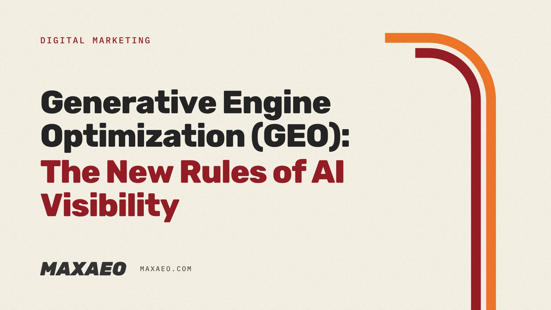 Generative Engine Optimization (GEO): The New Rules of AI Visibility