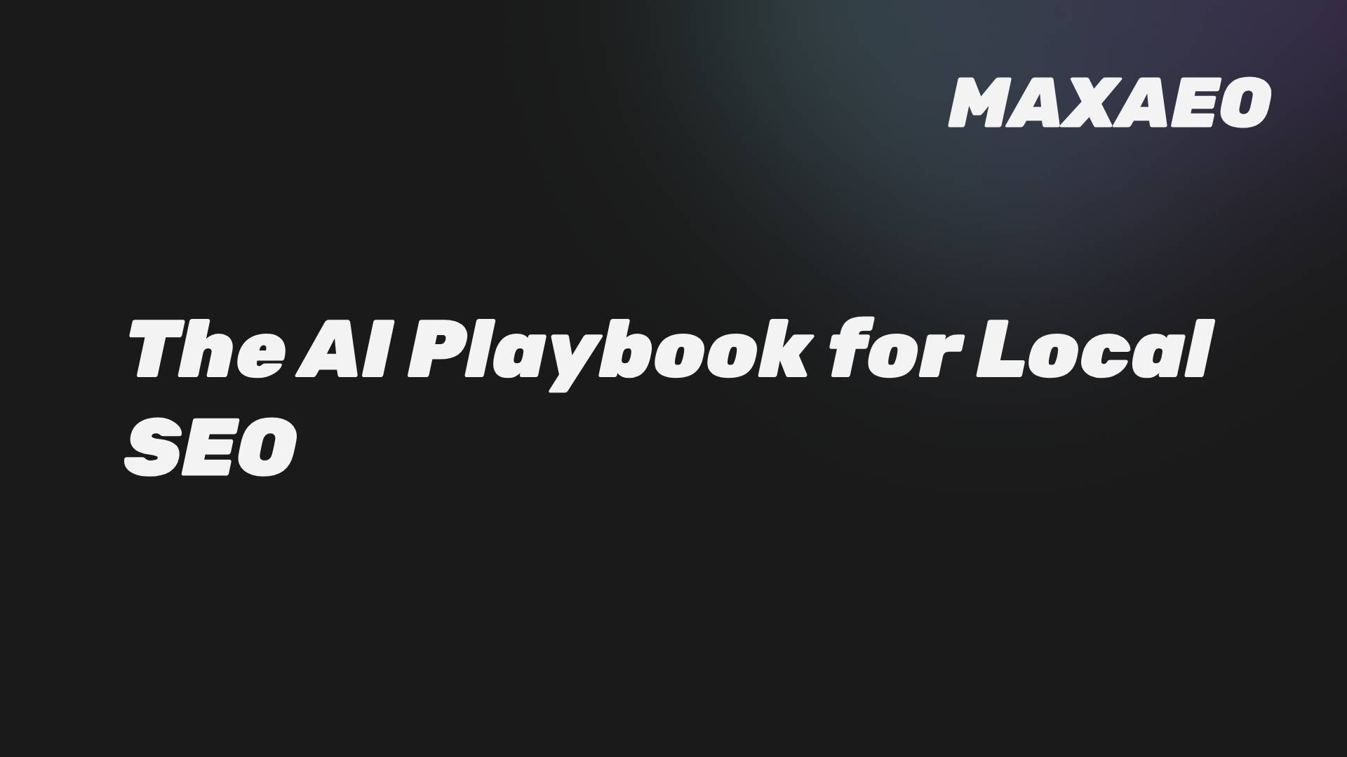 Local SEO & AI: The Playbook for Brick-and-Mortar Businesses
